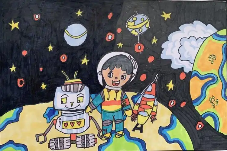 《太空傲游》  二年级五班    许子涵