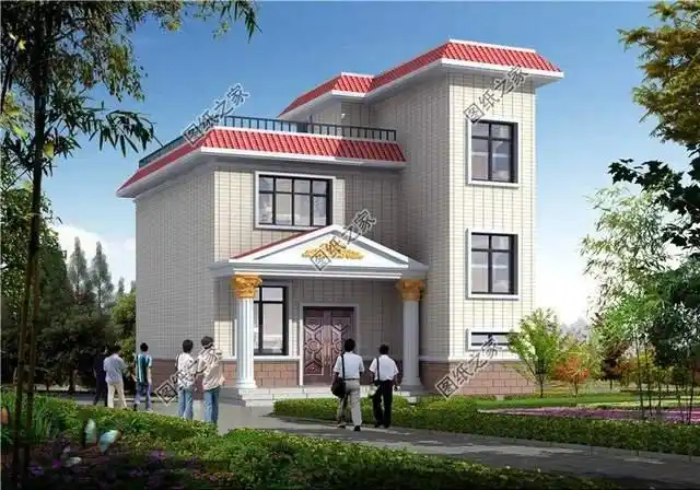 3款农村自建二层别墅宅地基面宽不足9米如何自建房