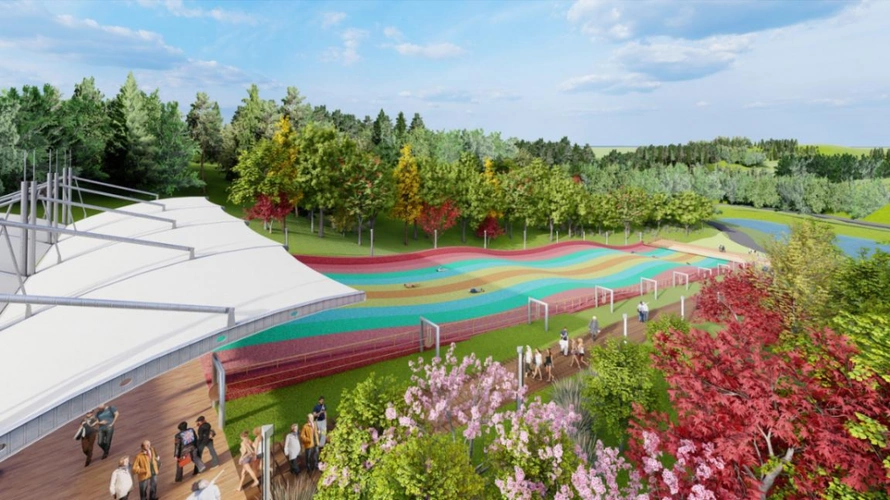 彩虹滑道效果图