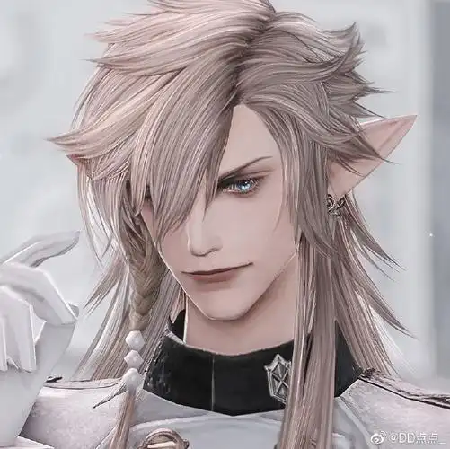 ff14超话#最终幻想14#如果用佣兵头的精灵族执意要留长发模特@·呀叽