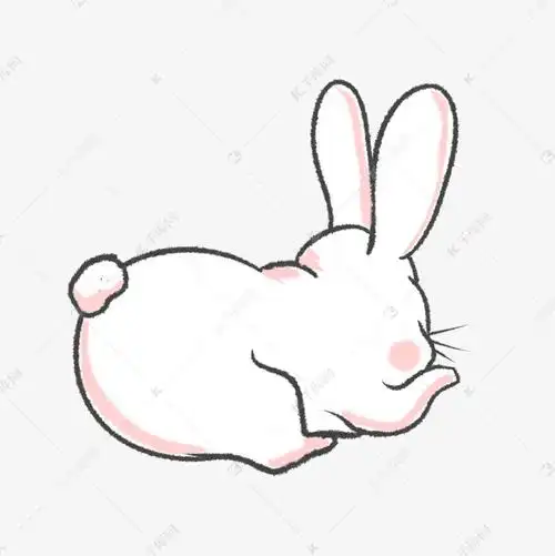 趴着的兔子简笔画 趴着的兔子简笔画可爱