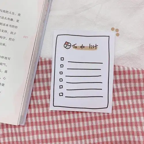 todolist打卡清单便签本手帐简约少女心ins风留言记事备忘录留言