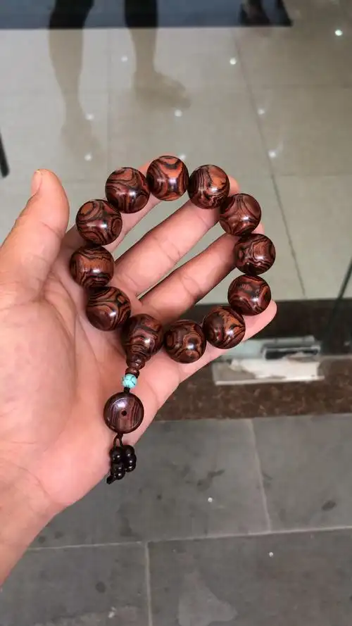 海南黄花梨鬼脸2.0佛珠