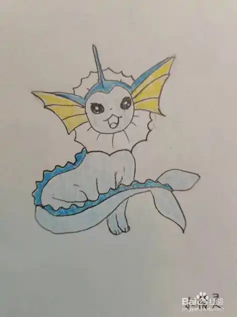 水精灵简笔画动漫