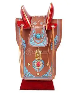 马鞍子工艺品摆件摆设纯牛皮 蒙古族特色内蒙古旅游纪念品