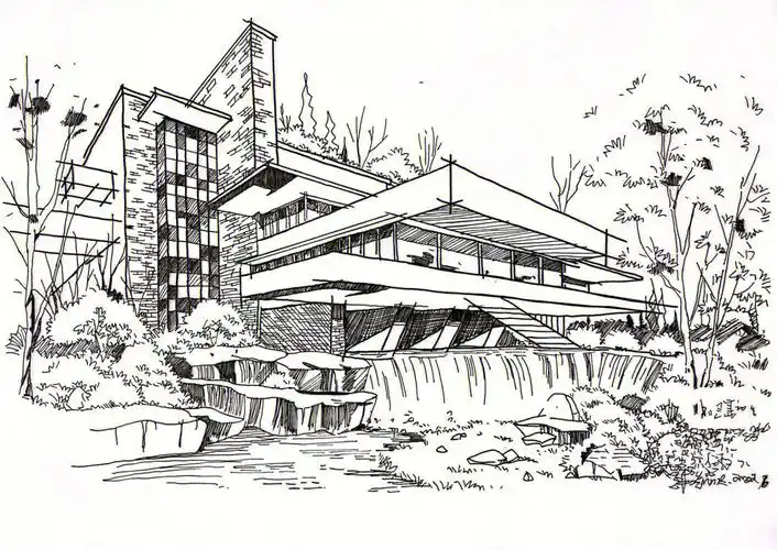 建筑钢笔画小白打卡76