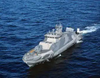 伪装前的芬兰海军"哈米拉"级高速护卫舰