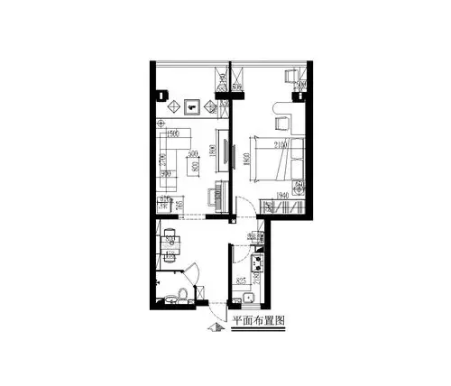现代简约一居室50.9平米5.