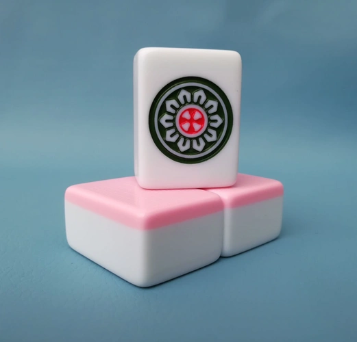 m家用手搓麻将牌一级家用麻将中大号404244mm麻将送礼家用54蓝色108条