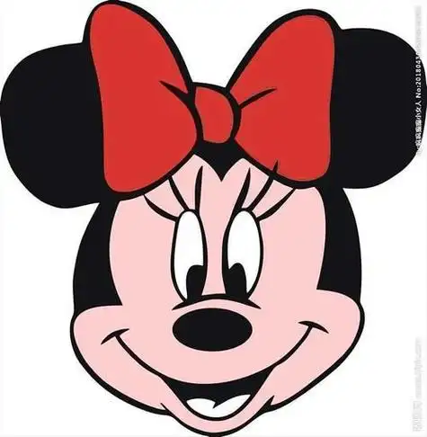 步骤教你怎么画米妮简笔画米老鼠头像简笔画彩色米老鼠卡通头像简笔画