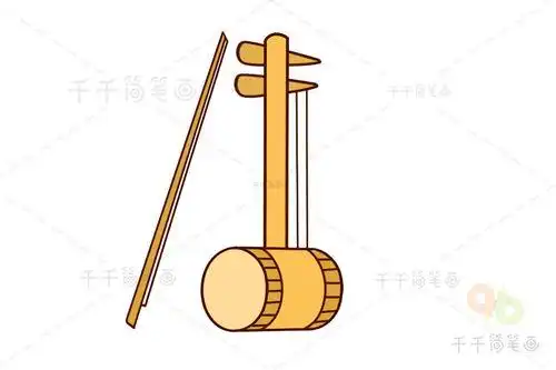 二胡简笔画 二胡简笔画图片