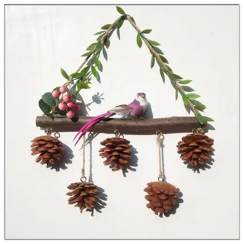 树枝墙上挂件幼儿园环创饰品墙面装饰空中创意吊饰diy壁饰 创意挂饰(5