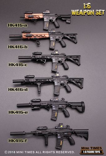1:6兵人模型配件 玩具 mini hk416 模型枪 可拆卸 m4 b款【图片 价格