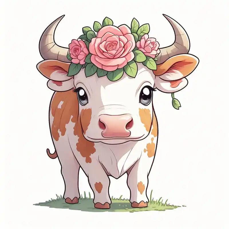 卡通牛头像9096可爱爆棚