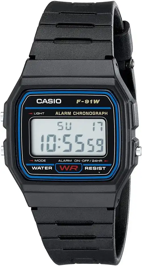 casio 卡西欧 f91w-1 经典树脂表带数字运动手表