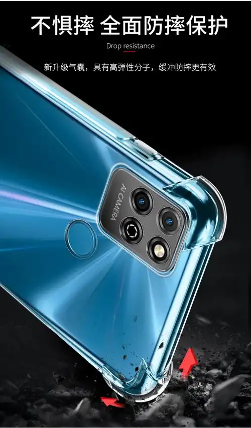 奢狼官方荣耀play5t手机壳防摔透明软壳kozal40保护套全包镜头男女