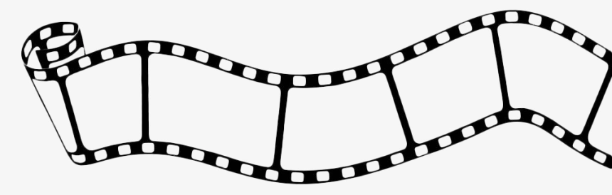 手绘黑色动感电影胶片