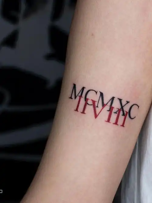 罗马数字_纹身图案手稿图片_子默的纹身作品集