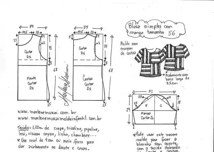 基本款圆领t恤的图纸推荐