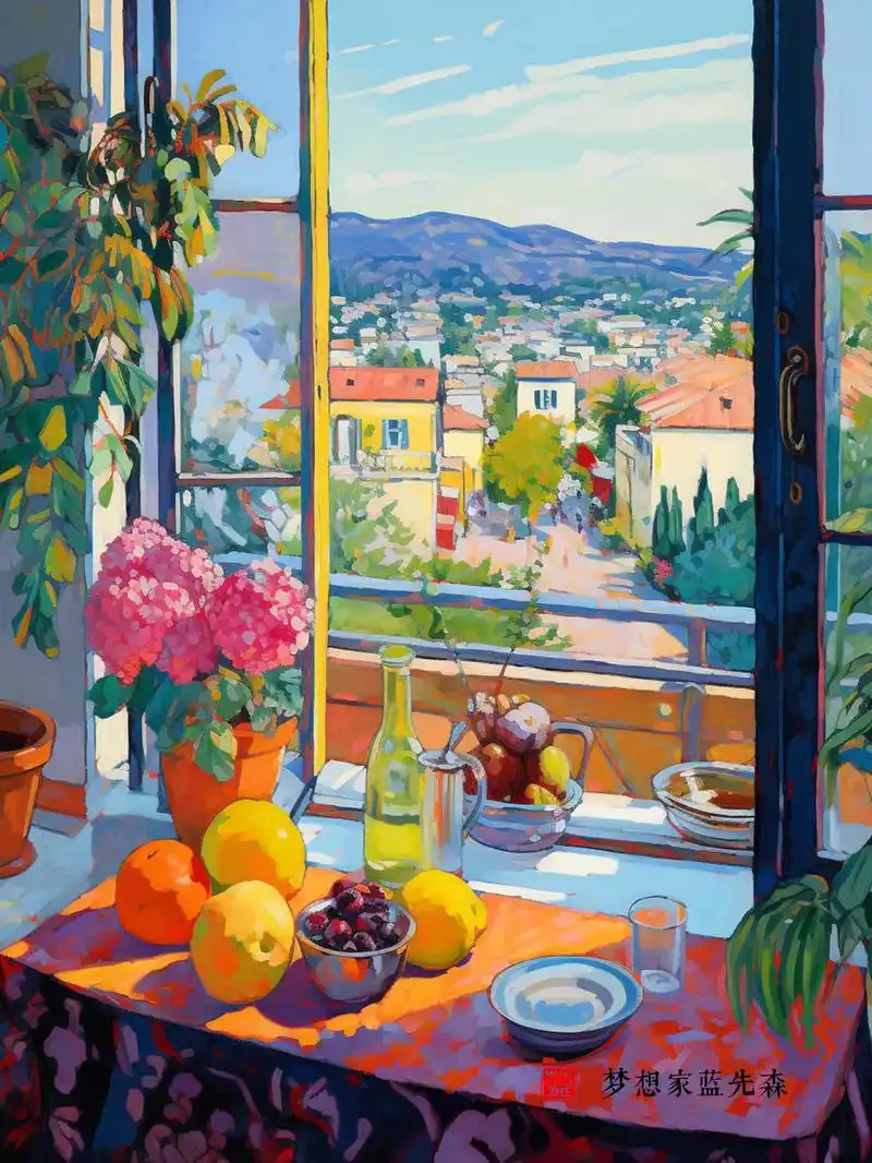 每日插画丨你爱的窗台.#画画 #插画 #装饰画 #小众设计感 - 抖音