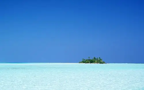 碧水蓝天风光高清壁纸_风景_太平洋电脑网