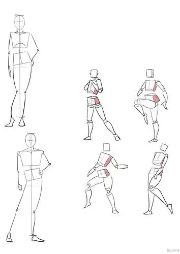 临摹人体—人体入门绘制提升练习 举报