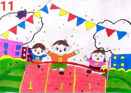 大五班运动会海报