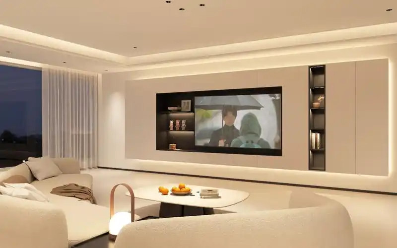 这个无主灯客厅是我家得意之作!巨惊艳!