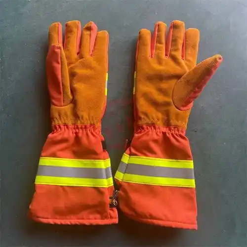 灭火森林消防手套消防透气救援防护手套扑火救援隔热长袖手套