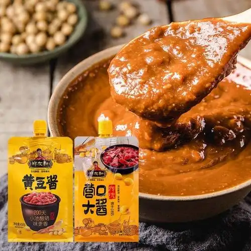 郑友和黄豆大酱营口大酱东北黄豆酱豆瓣酱实惠装沾大葱蘸酱郑友和450