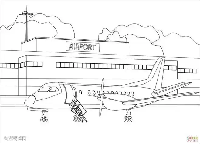 机场简笔画飞机简笔画机场图片bell 206a警用直升机简笔画图片波音777
