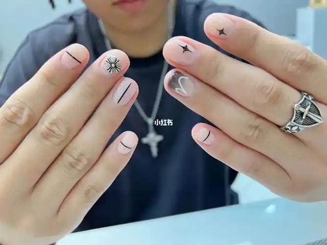 男士克罗心美甲