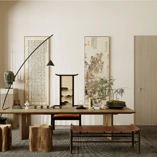 禅意中式小院|效果图