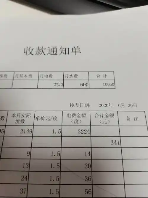 房东每月收款通知单可以吗