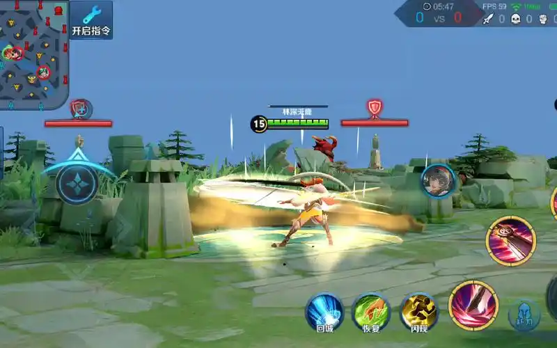 王者荣耀花木兰冠军飞将3d视角下模型特效展示