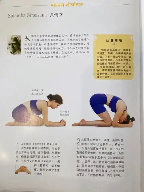 瑜伽体式之王73头倒立salambasirsasana