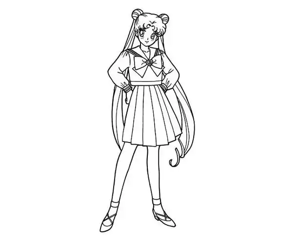 人物简笔画 动漫女生人物简笔画  这就是我喜欢的动漫女生人物,可爱