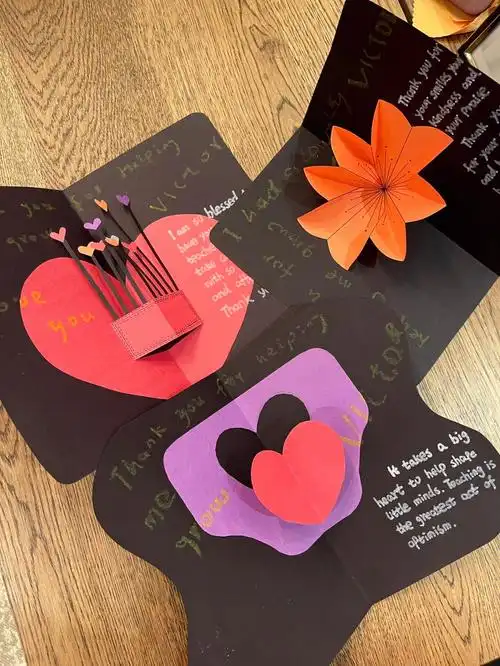 感恩节手工贺卡表达victor自己的爱意78