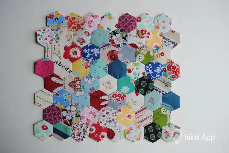 拼布diy六角菱形拼布图解