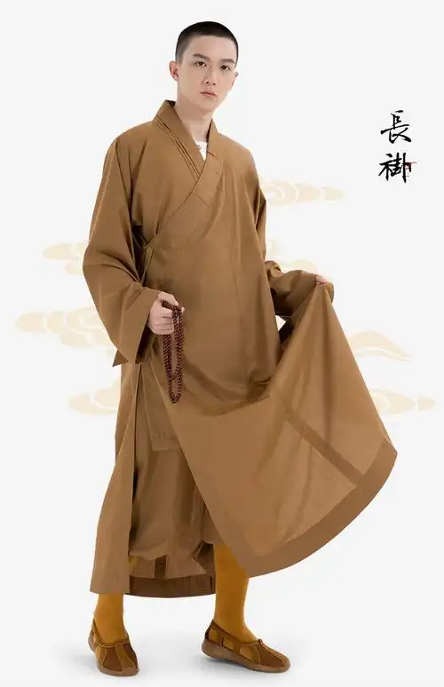 出家人和尚的衣服长褂僧服长衫僧衣大褂夏季薄款僧袍佛教男女和尚服