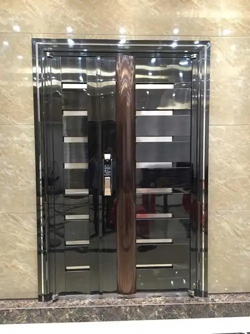 黑钛金拉丝韩式家居门