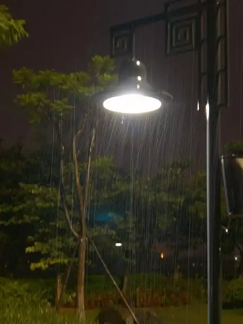 公园雨夜