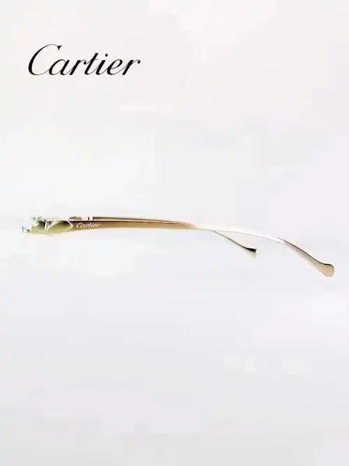 cartier卡地亚豹头无框近视眼镜