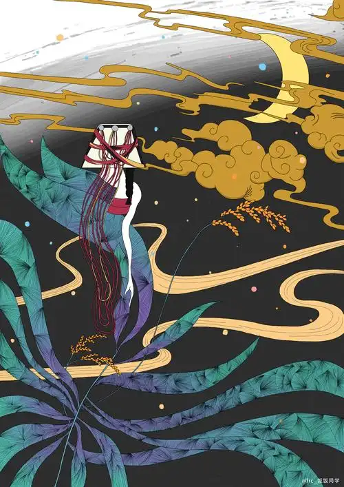 哈尼族系列插画