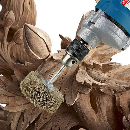 崖柏打磨抛光工具全套木头根雕制作去皮材超细茶台抛光轮砂片神器