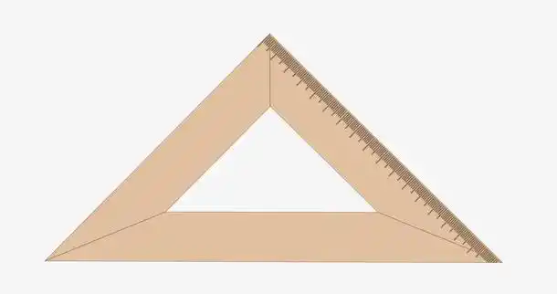 装饰元素 生活用品 > 米黄色的三角尺 收藏 [声明] 觅元素所有素材为