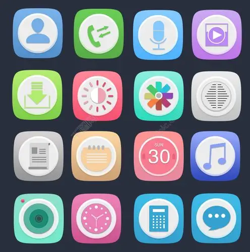 网页ui icon icon >扁平化app图标素材 千图网提供精美好看的icon设计