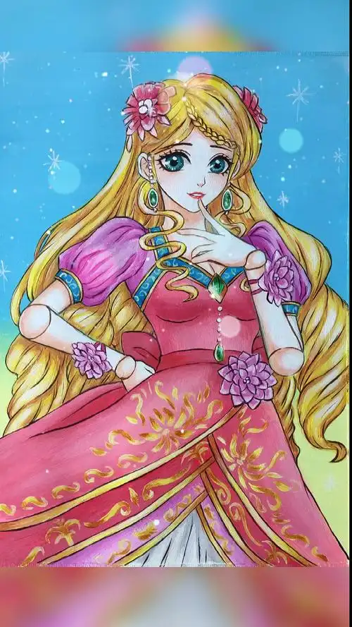 绘画灵公主真爱粉注意集中了哦