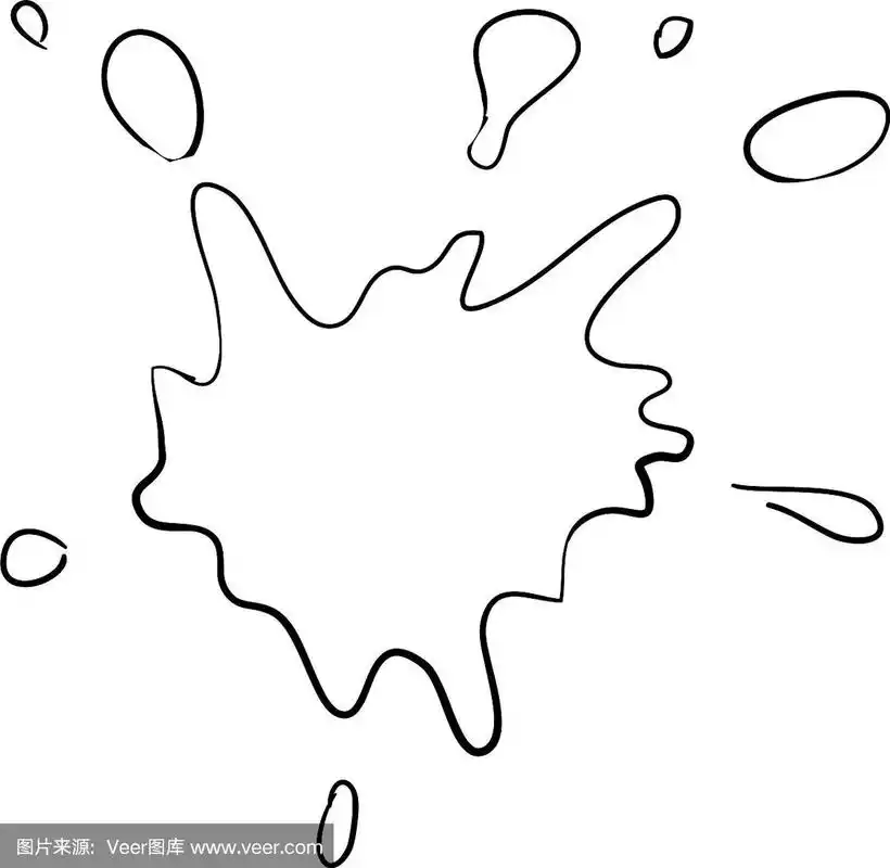 水花涂鸦手绘风格