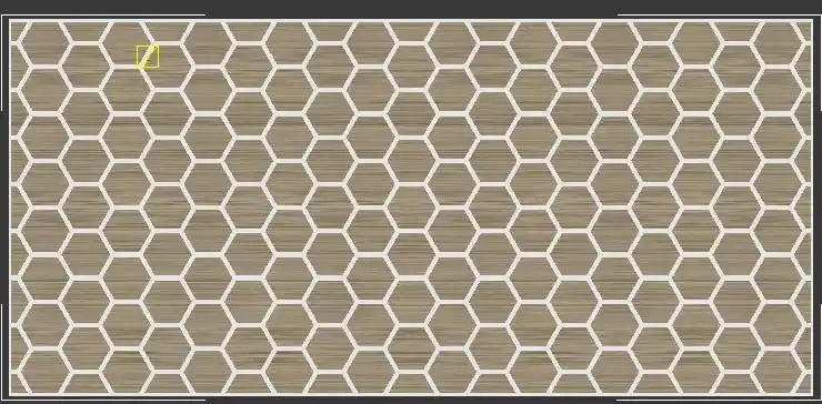 在max上怎样直接做成一整块这个面板 里面的六边形怎样分出来 最好讲